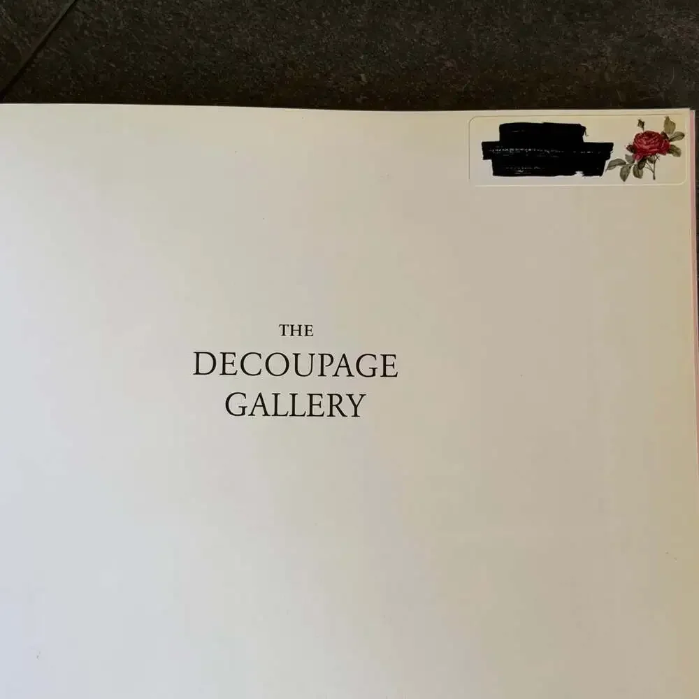 2001 Book - The Decoupage Gallery by Dee Davis & Gail Cooper- 1000 Design Motifs